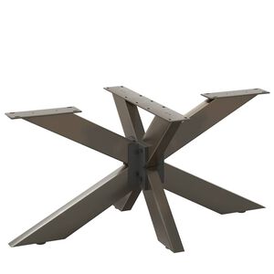 vidaXL Picior masă de cafea, formă de păianjen, negru, 98x58x(42-43) cm, oțel