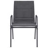vidaXL Set mobilier de exterior, 5 piese, antracit, oțel