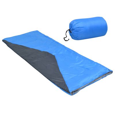 vidaXL Sac de dormit tip plic ușor, albastru, 1100 g, 10°C