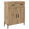 vidaXL Bufet Stejar Artizanal 69,5 x 34 x 90 cm Lemn prelucrat