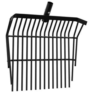 vidaXL Cap de furcă cu 14 cuțite, negru, oțel