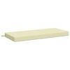 vidaXL Perna pentru bancă SOEST 100% Polyester Crem 110 x 50 x 8 cm