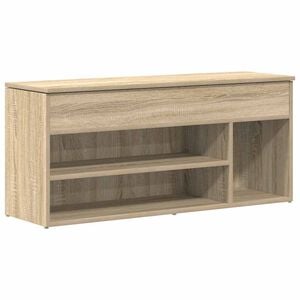 vidaXL Bancă de pantofi Stejar Sonoma 102x30,5x45 cm Lemn prelucrat