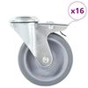 vidaXL Roți pivotante cu gaură pentru șurub, 16 buc., 100 mm