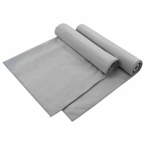 vidaXL Prosoape pentru scaune de exterior 2 pcs Gri &icirc;nchis 130 x 60 cm