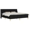 vidaXL Cadru de pat cu saltea Negru 180 x 200 cm Poliester