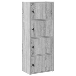 vidaXL Bibliotecă, gri sonoma, 40x24x102 cm, lemn prelucrat
