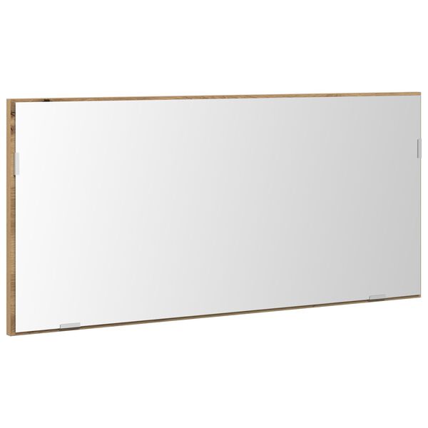 vidaXL Oglindă stejar artizanal 80 x 37 cm Sticlă și Lemn Ingineresc