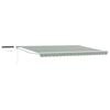 vidaXL Cort electric retractabil Verde și alb 5 x 3 m