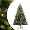 vidaXL Pom de Crăciun Artificial cu Ramuri Hinge, 150 LED-uri Verde