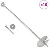 vidaXL Ancore de sol, 10 buc., 10 x 60 cm, metal galvanizat