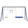 vidaXL Set leagăn de exterior, cu leagăn, trapez și leagăn farfurie