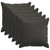 vidaXL Husă pentru pernă 6 buc. HOUTEN Gri &icirc;nchis 80 x 80 cm