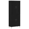 vidaXL Bufet 2 buc. Stejar Negru 69,5 x 34 x 180 cm Lemn prelucrat