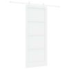 vidaXL Ușă glisantă 86 x 211 cm Lemn prelucrat Alb