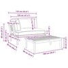 vidaXL Set de canapea 2 pcs Model cu frunze Lemn Solid de Acacia