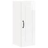 vidaXL Dulap de perete PORTO Alb lucios 30 x 31 x 80 cm Lemn compozit