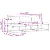 vidaXL 3 Bucată Canapea Medie pentru Exterior Lemn Solid de Acacia