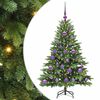 vidaXL Brad de Crăciun artificial cu 150 LED Verde 120 cm PE și PVC