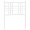 vidaXL Tăblie de pat de schimb metalică, alb, 75 cm