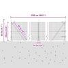 vidaXL St&acirc;lp de gard. Gri 25 x 0,4 m (plasă de 19 x 19 mm) Oțel și PVC