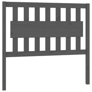 vidaXL Tăblie de pat, gri, 105,5x4x100 cm, lemn masiv de pin