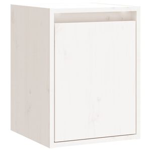 vidaXL Dulap de perete, alb, 30x30x40 cm, lemn masiv de pin