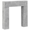 vidaXL Cadru pentru șemineu Gri Beton 102 x 18 x 100,5 cm