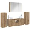 vidaXL Set de mobilier pentru baie 6 buc. Stejar Artizanal