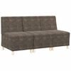 vidaXL Unitate Sofa Modulară Fără Brațe 3 buc. Gri &icirc;nchis