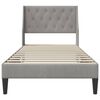 vidaXL Cadru de pat cu headboard Gri deschis 80 x 200 cm Catifea