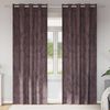 vidaXL Cortine din catifea cu perdele 2 pcs Maro 245 x 140 cm Catifea