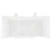 vidaXL Pungi de hârtie 250 buc cu mânere albe 26x12x35 cm