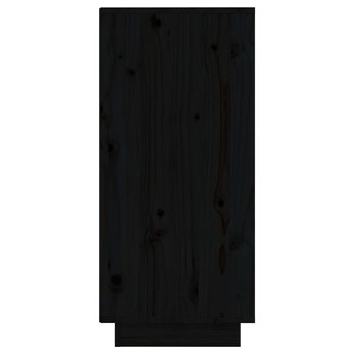 vidaXL Servante, 2 buc., negru, 31,5x34x75 cm, lemn masiv de pin