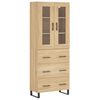 vidaXL Dulap &icirc;nalt, stejar sonoma, 69,5x34x180 cm, lemn compozit