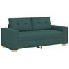 vidaXL Canapea extensibilă verde &icirc;nchis 180x77x82 cm, material textil