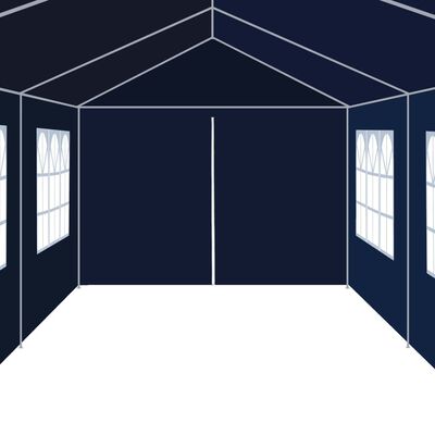 vidaXL Pavilion de grădină 3 x 12 m, albastru