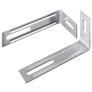 vidaXL Bracket anti-tiltare 2 pcs Argintiu 74,5 x 15 x 32 mm Fier