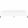 vidaXL Cadru de pat cu saltea Alb pur 140 x 200 cm țesătură