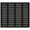 vidaXL Tăblie de pat pentru perete, negru 126x3x91,5 cm lemn masiv pin
