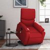 vidaXL Fotoliu de masaj rabatabil vertical, roșu, piele ecologică