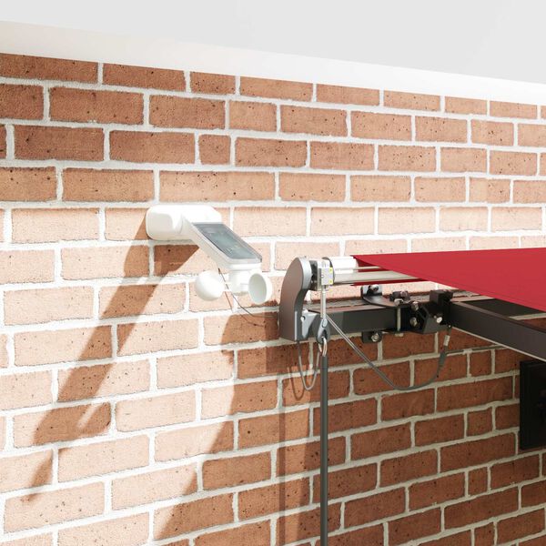 vidaXL Țesătură pentru copertină cu Roșu 450 &times; 300 cm Poliester