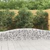 vidaXL Coșuri gabion arcuite 6 buc, 400x50x40/60 cm, fier galvanizat