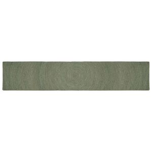vidaXL Covoare de zonă Verde măsliniu 60 x 400 cm Iută
