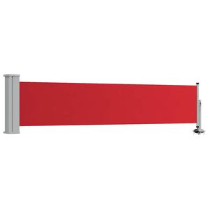 vidaXL Copertină laterală retractabilă de terasă, roșu, 60 x 300 cm