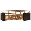 vidaXL Set de canapele de exterior 4 buc. Poliester