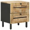 vidaXL Noptieră natural 40 x 33 x 46 cm Lemn de mango solid
