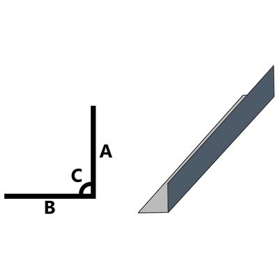 vidaXL Profile colț în L 90° 5 buc. antracit 170 cm 50x50 mm aluminiu