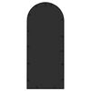vidaXL Oglindă de grădină, negru, 100x45 cm, fier, uz exterior
