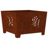 vidaXL Cuptor de foc Maro 60 x 60 x 40 cm Oțel rezistent la intemperii
